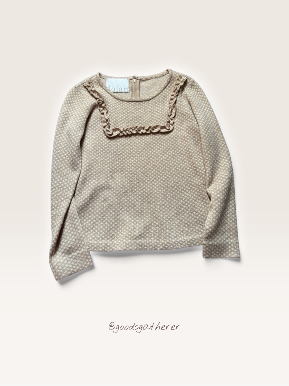 Dolan 100% Lambswool Ruffle Neck Sweater